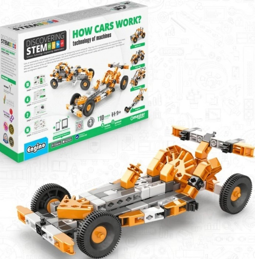 Engino Engino Ako fungujú autá? Technológia strojov