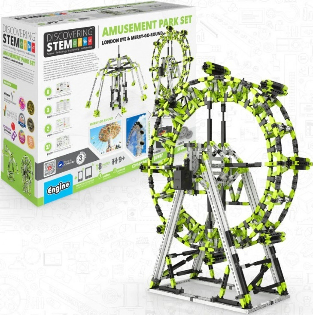 Engino Engino STEM SÚPRAVA ZÁBAVNÉHO PARKU: London Eye a Ruské koleso