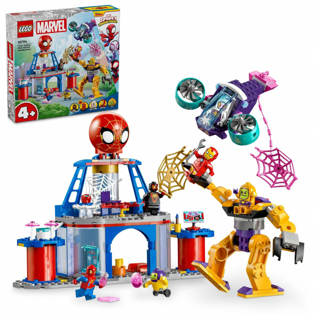Lego® Pavúčia základňa Spideyho tímu