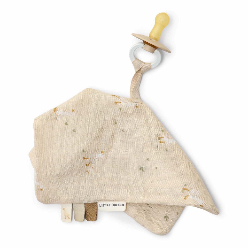 Little Dutch Muchláček s poutkem na šidítko Husa Newborn Naturals