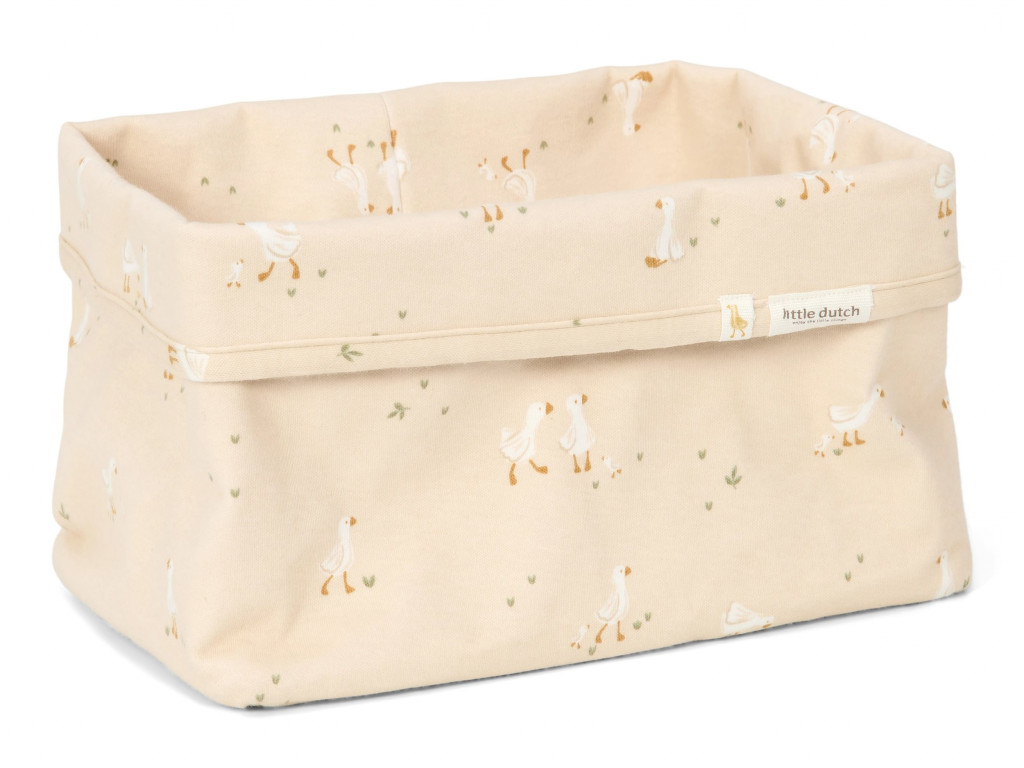 Little Dutch Košík textilní velký Husa Newborn Naturals