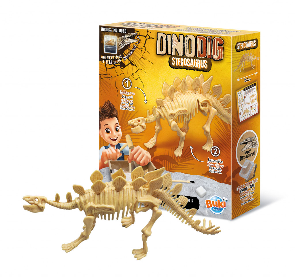 Buki France DinoKIT vykopávka a kostra Stegosaurus