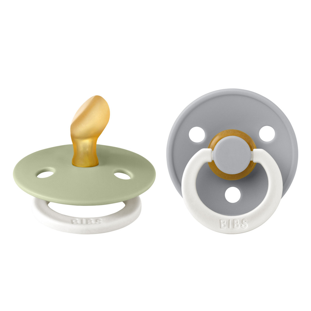 Všetky značky||BIBS Colour anatomické BIBS Colour anatomické cumlíky z prírodného kaučuku 2 ks - veľkosť 1 (Sage Nočný / Cloud Nočný)