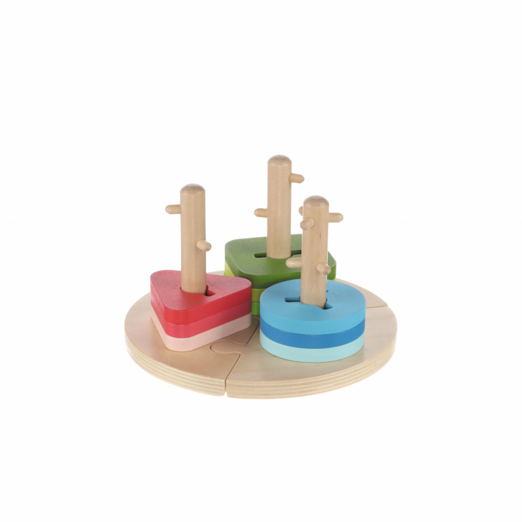 Zopa Drevené Montessori puzzle, Wood