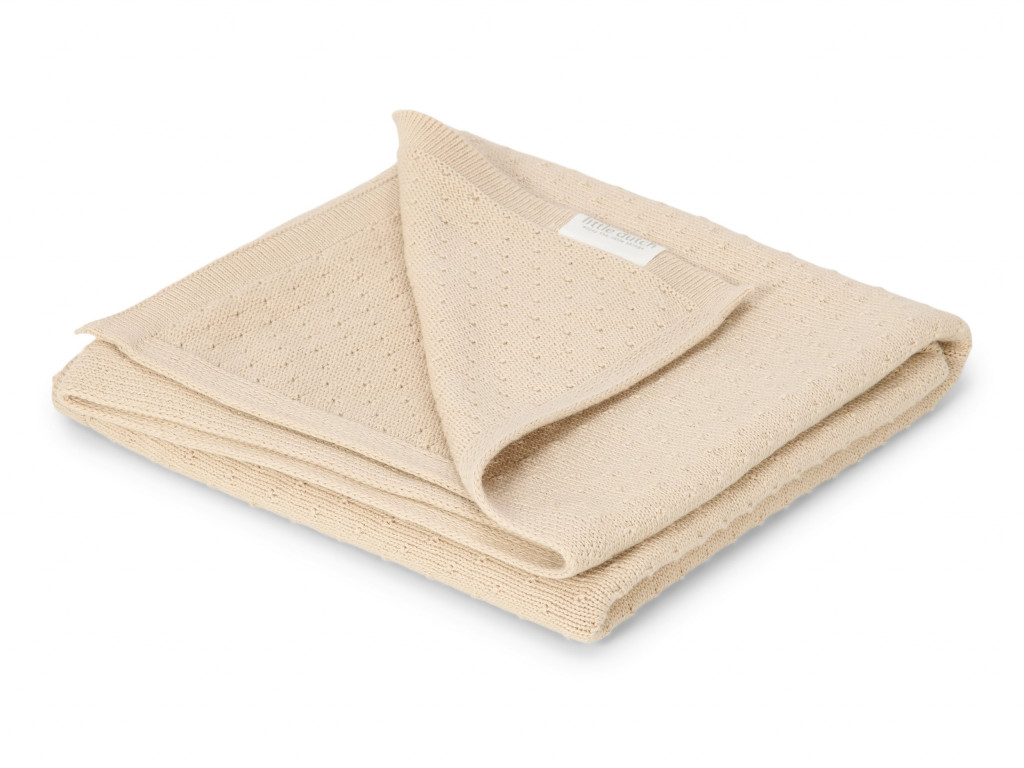 Little Dutch Deka pletená 70x100 cm Pure Soft Beige