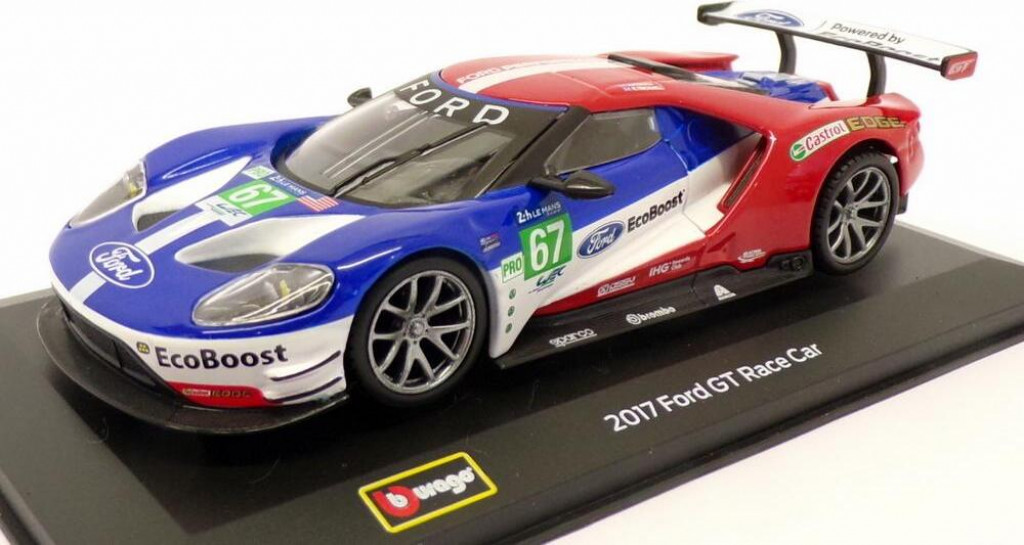 Bburago Bburago 1:32 Race DTM Ford GT Race car 2017 No.67 LeMans