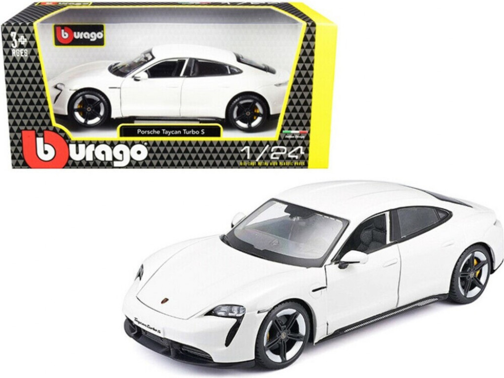 Bburago Bburago 1:24 Plus Porsche Taycan Turbo S 2019 Carrara White