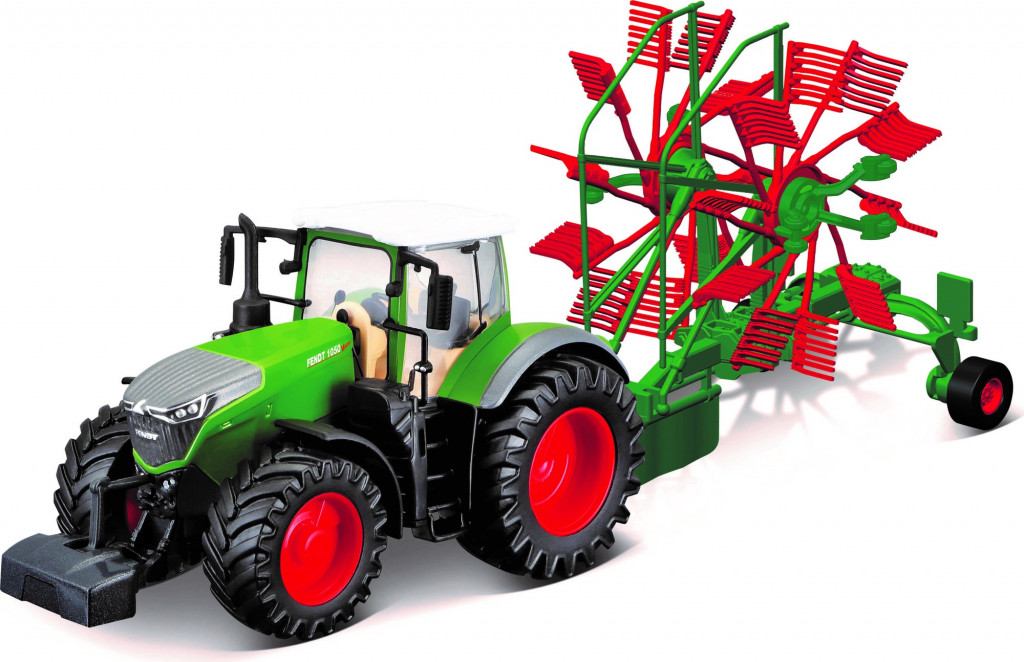 Bburago Bburago 1:50 Farm Traktor Fendt 1050 Vario with Whirl Rake
