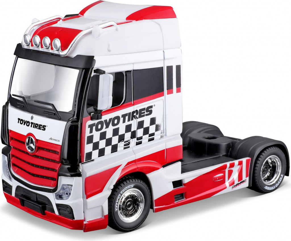 Bburago Bburago 1:43 MB Actros Gigaspace Red/White