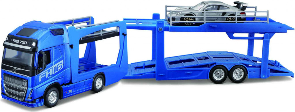 Bburago Bburago 1:43 STR FIRE Multicar Carrier - Volvo FH16 w/Porsche 911 GT2 RS