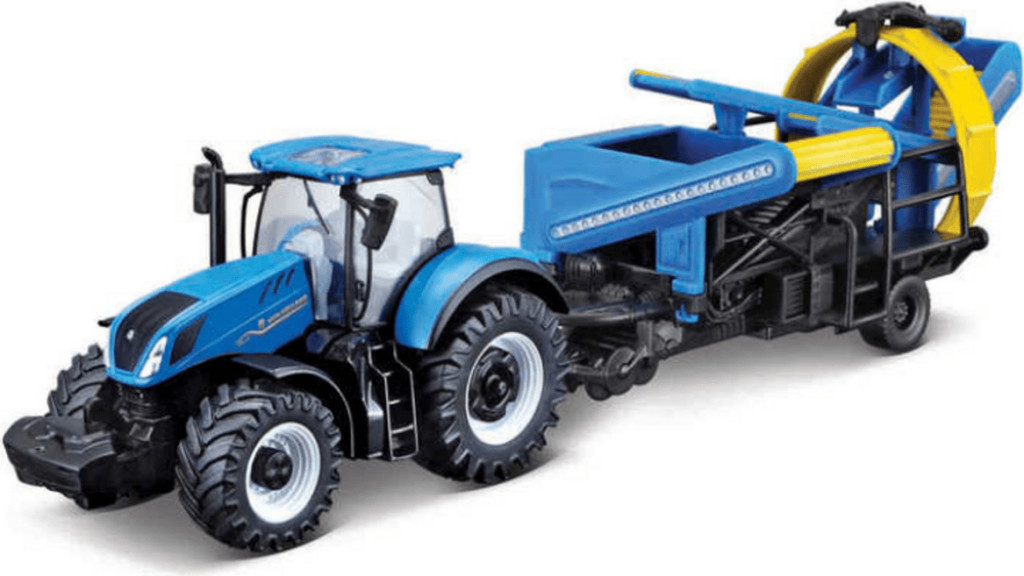 Bburago Bburago 10cm Farm tractor New Holland T7.315 with Cultivator