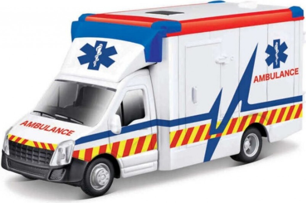 Bburago Bburago 1:43 servisné vozidlá Ambulance with Stretcher