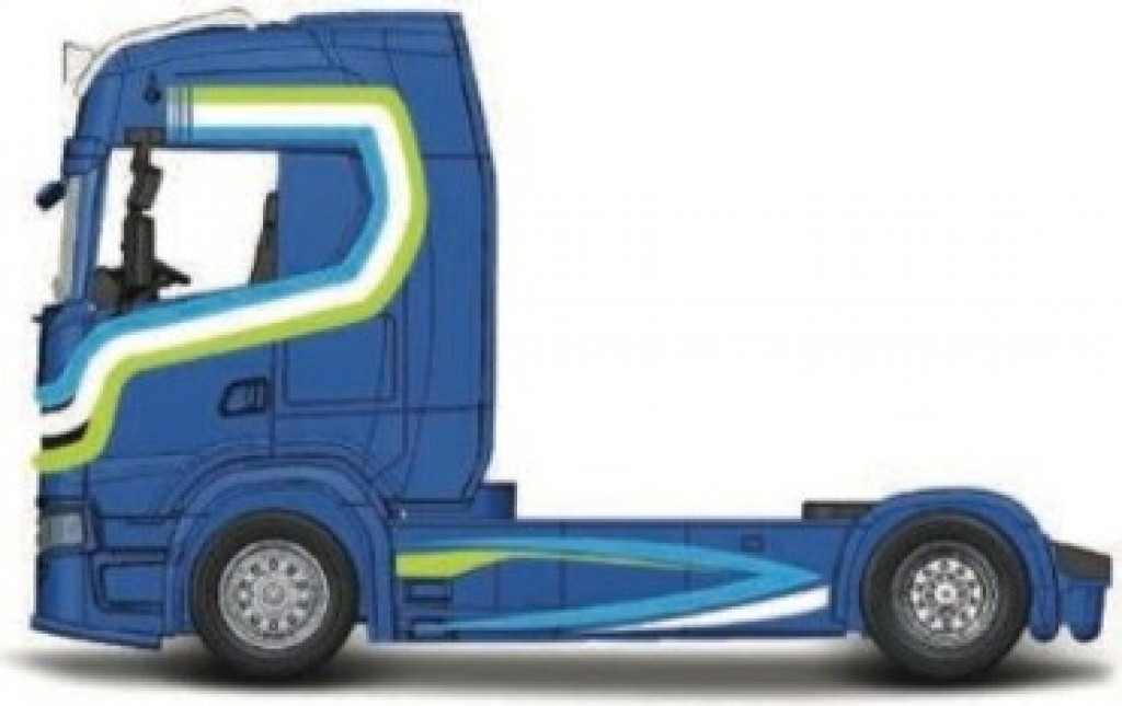 Bburago Bburago 1:43 Haulers Custom Cabs Scania 770S Blue