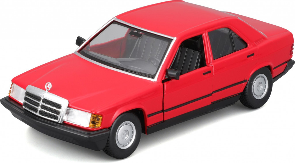 Bburago Bburago 1:24 Plus - 1987 Mercedes-Benz 190E - Red