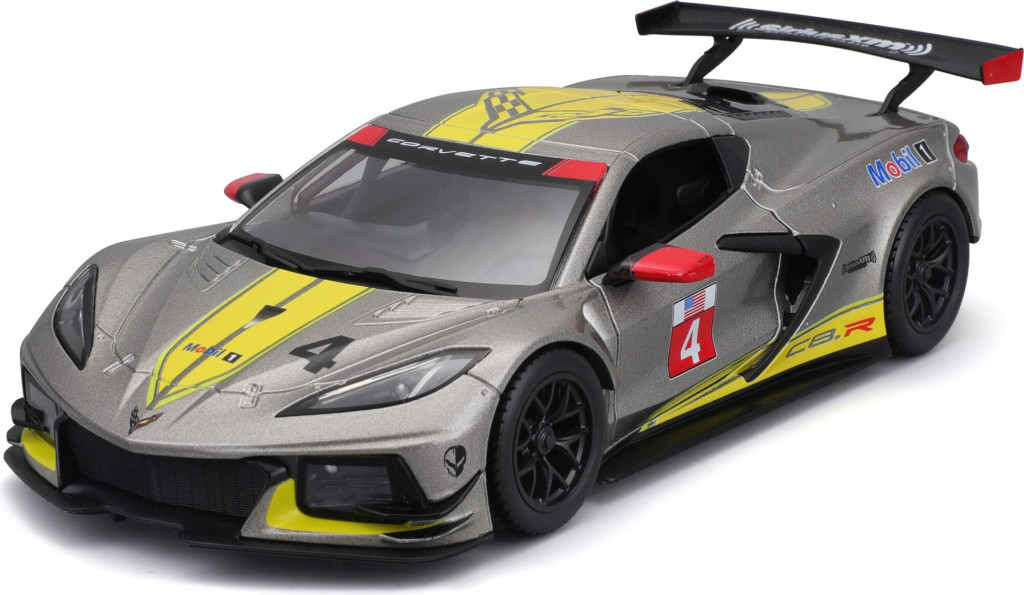 Bburago Bburago 1:24 Racing - 2020 Chevrolet Corvette - C8R #4 Yellow