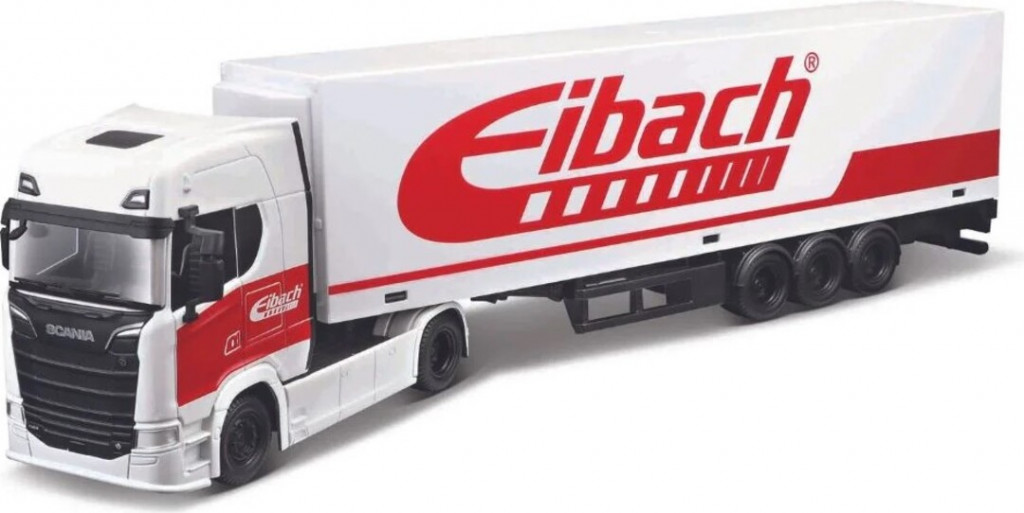 Bburago Bburago 1:43 Truck with trailer - Scania 770 S - White Trailer Eibach