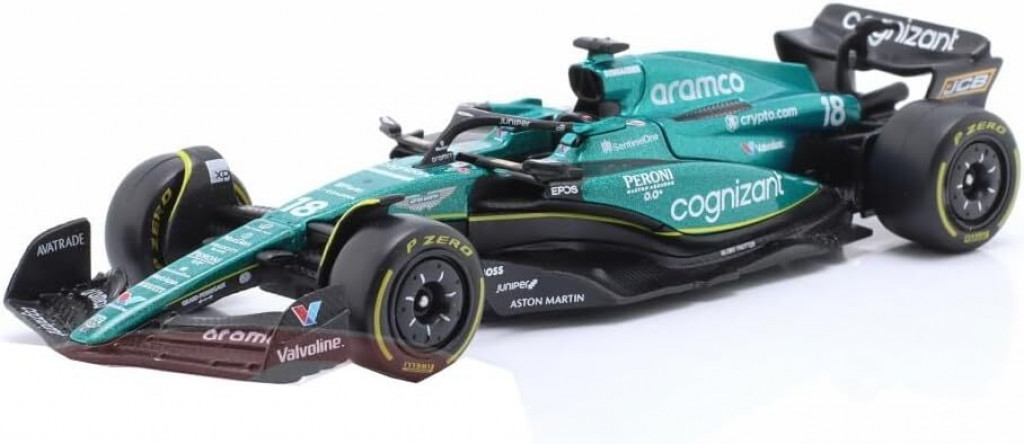Bburago Bburago 1:43 RACE Formula F1 - Aston Martin  AMR23 (2023) #18 Lance Stroll with driver