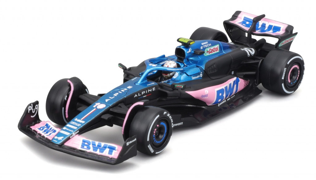 Bburago Bburago 1:43 RACE Formula F1 - BWT Alpine F1 Team A524 (2024) #10 (Pierre Gasly) - with dr