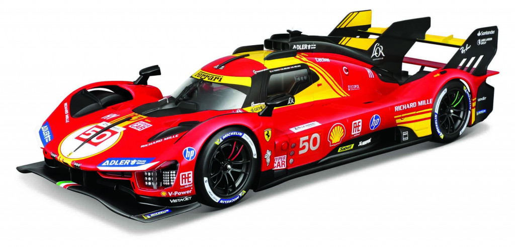 Bburago Bburago 1:24 Ferrari  Racing - 499P LMH yellow nr.83 - 24h Le Mans Livery 2024