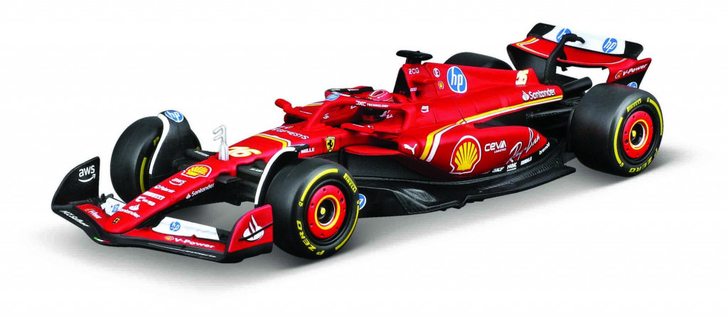 Bburago Bburago 1:43 Formula F1 Ferrari Scuderia SF-24 (2024) nr.16 Charles Leclerc  - with driver