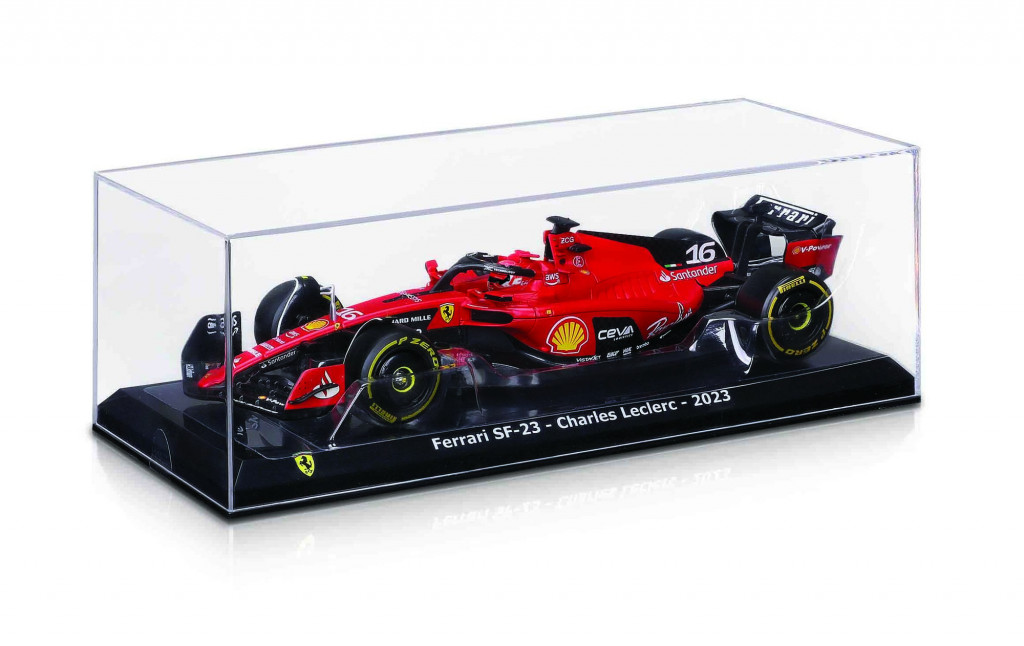 Bburago Bburago 1:24 Formula F1 Ferrari Scuderia SF-23 (2023) nr.55 Carlos Sainz  - Hard Case