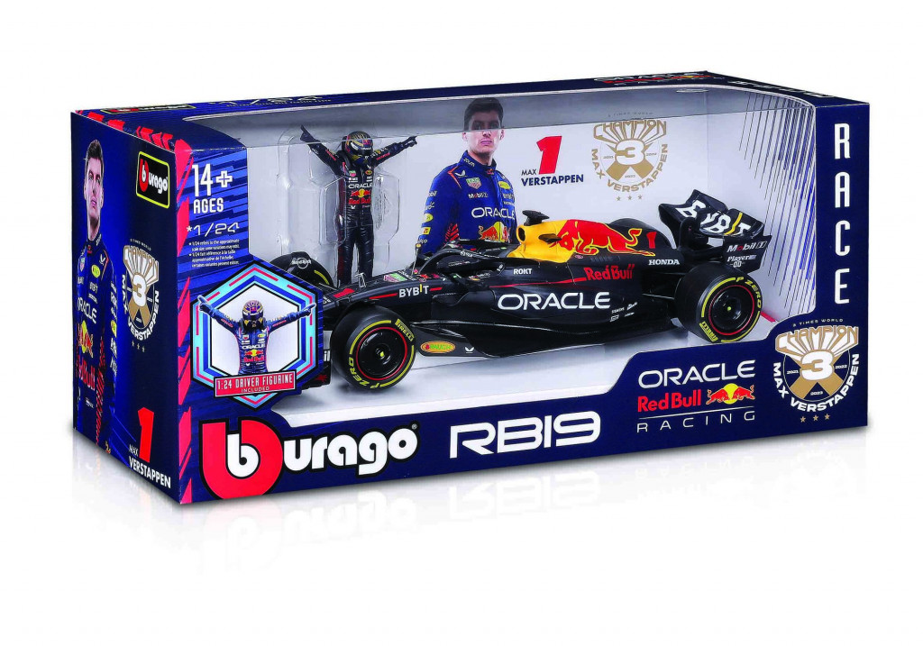 Bburago Bburago 1:24 RACE Formula F1 - Red Bull Racing RB19(2023) #11 (Sergio Peréz) -with driver