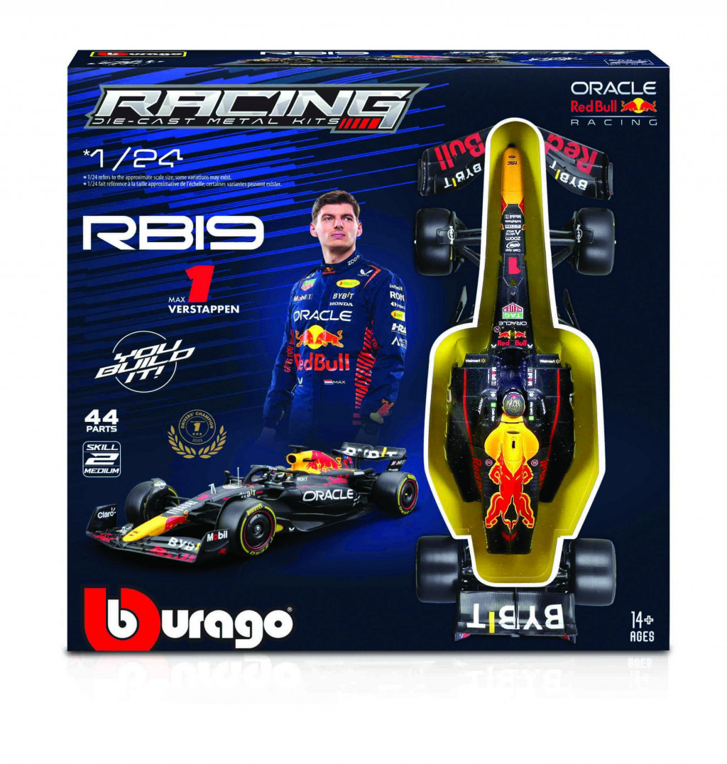 Bburago Bburago 1:24 RACE Formula F1 MODEL-KIT- Red Bull RB19(2023) #11 Sergio Pérez with stand