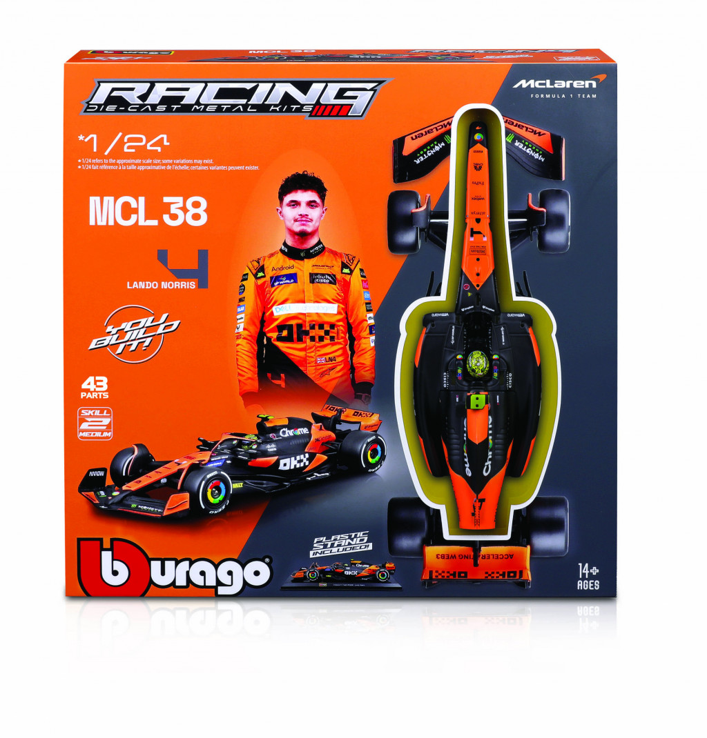 Bburago Bburago 1:24 RACE Formula F1 MODEL-KIT - McLaren F1 Team MCL38(2024) #81 (Oscar Piastr)