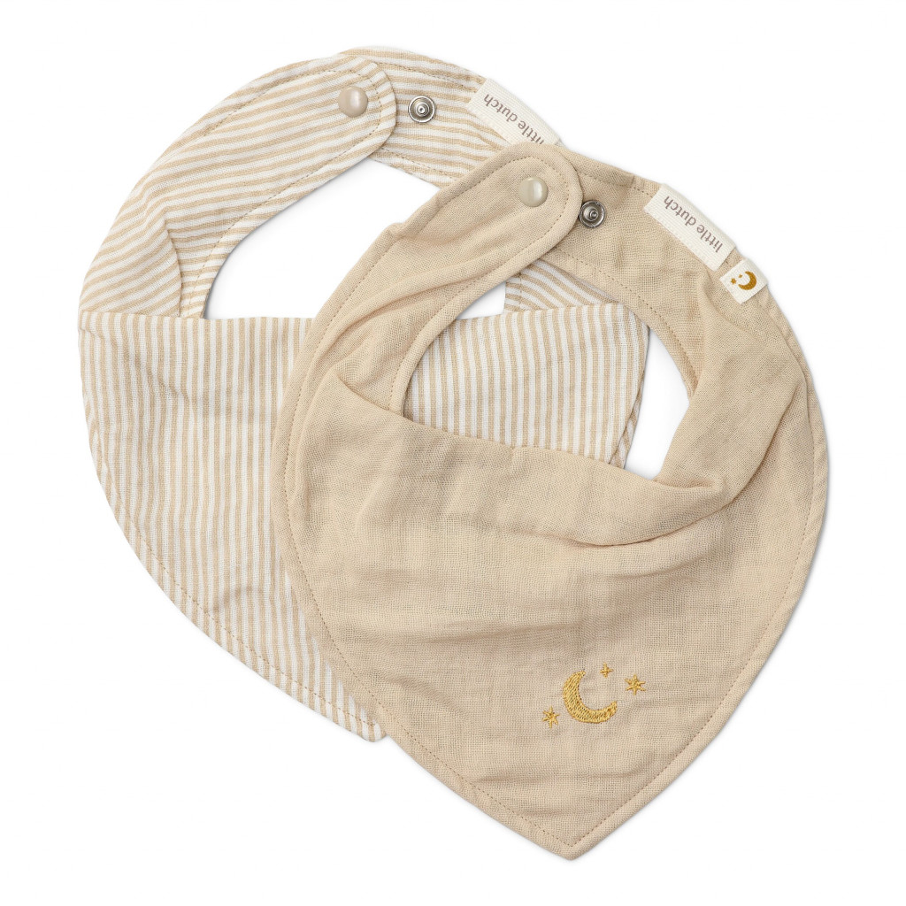 Little Dutch Bryndáček bandana 2 ks Pure Soft Beige