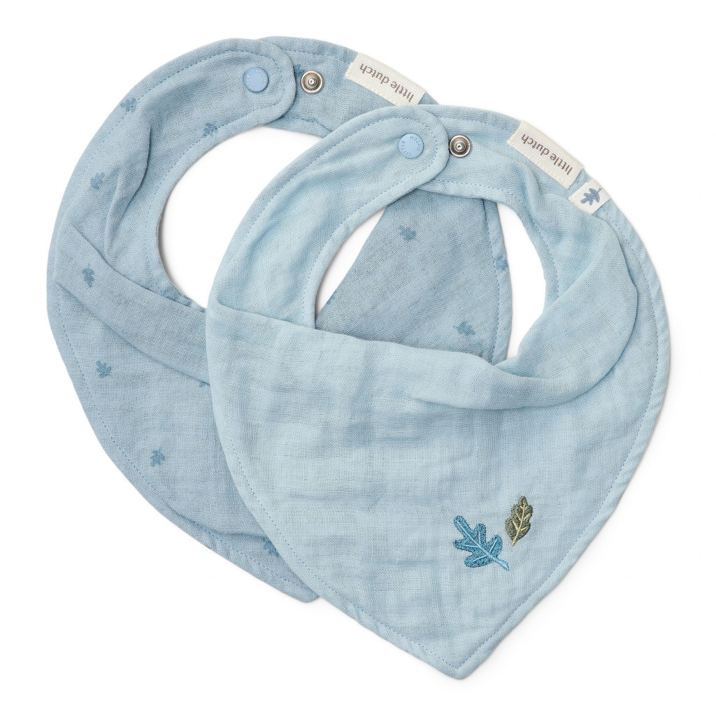 Little Dutch Bryndáček bandana 2 ks Pure Denim Blue