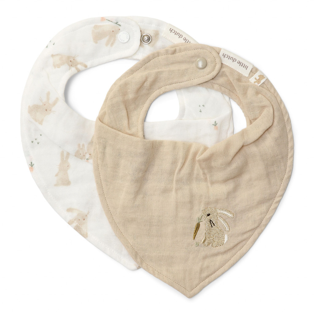 Little Dutch Bryndáček bandana 2 ks Baby Bunny