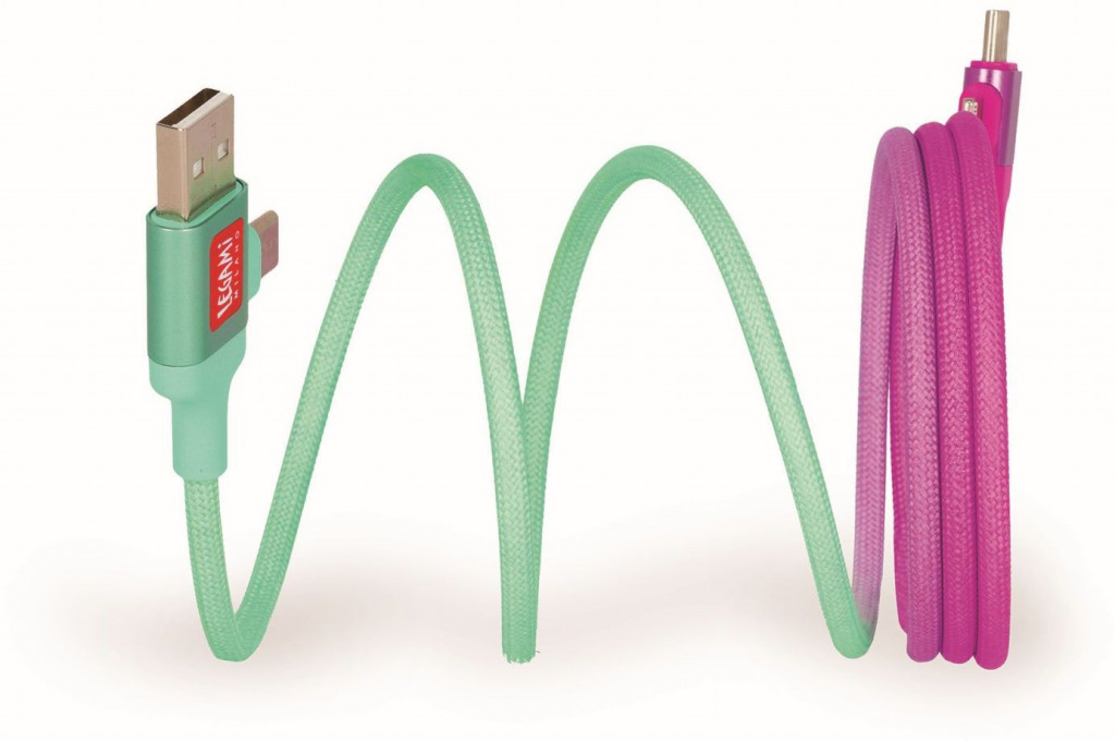 Legami Magnetický nabíjací kábel 4 v 1 Legami Magnetic 4-In-1 Charging Cable - Electric Aura