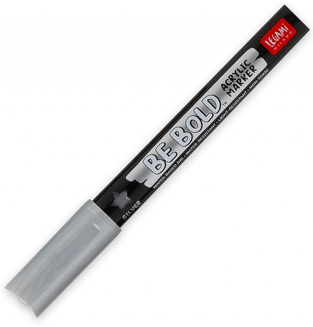 Legami Akrylové fixky Legami Acrylic Marker - Be Bold - Silver