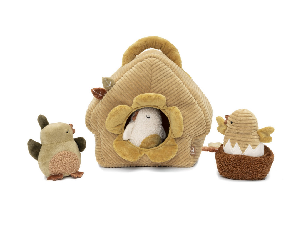 Jollein Ptačí budka s ptáčky textilní Tiny Park