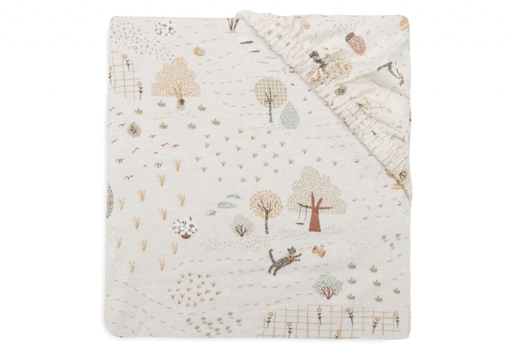 Jollein Prostěradlo napínací 140/150 x 70/75 cm Tiny Park