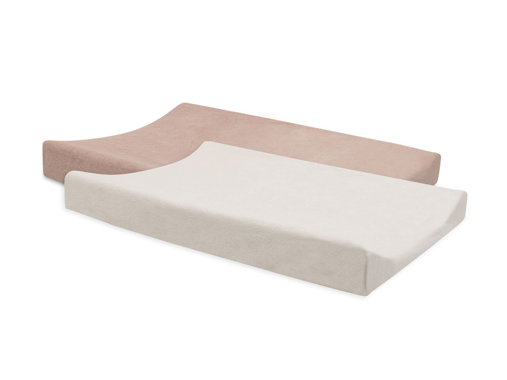 Jollein Potah na přebalovací podložku 50x70cm 2 ks froté Wild Rose/Ivory