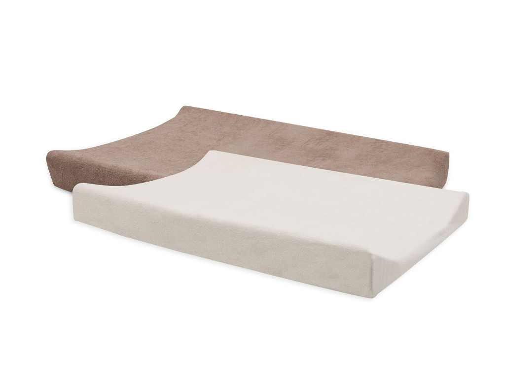 Jollein Potah na přebalovací podložku 50x70cm 2 ks froté Milky Coffee/Ivory