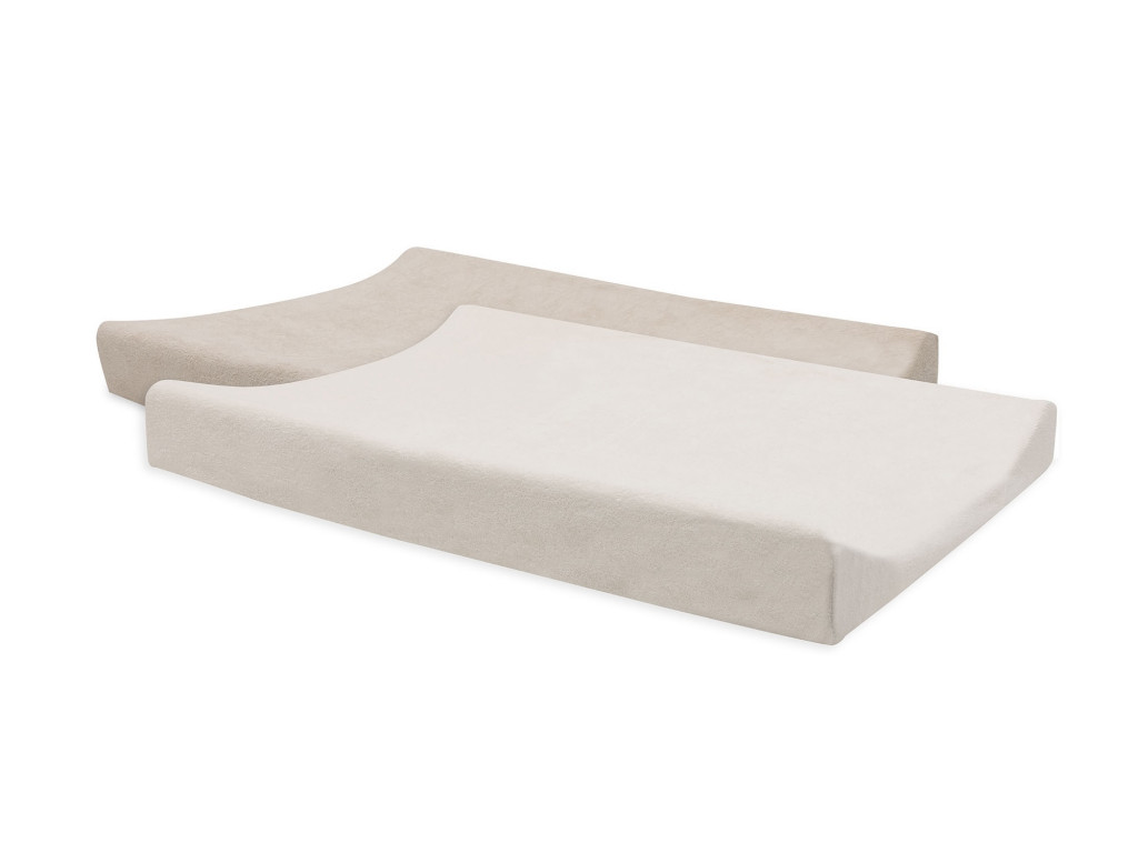 Jollein Potah na přebalovací podložku 50x70cm 2 ks froté Oatmeal/Sand