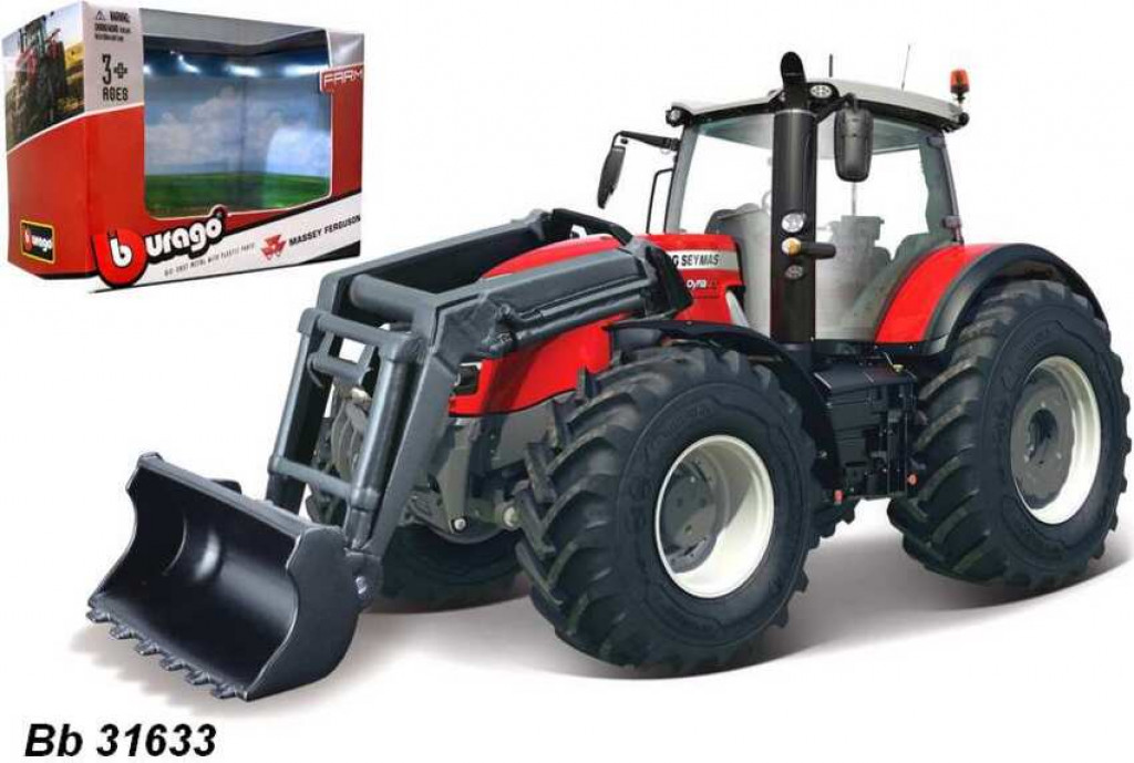 Bburago Bburago 10cm Farm Traktor Massey Ferguson 87405 with front loader