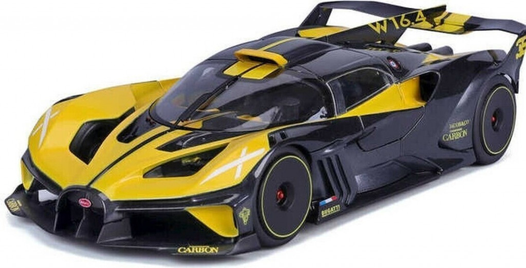 Bburago Bburago 1:18 TOP Bugatti Bolide Yellow/Black