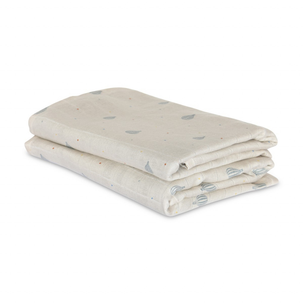 NUUROO Josefine Mušelínové pleny z bambusu 2 ks Air Baloon Dot