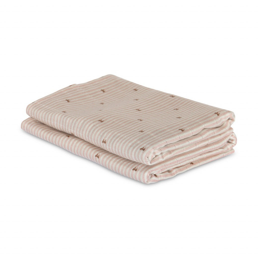 NUUROO Josefine Mušelínové pleny z bambusu 2 ks Stripe Bow