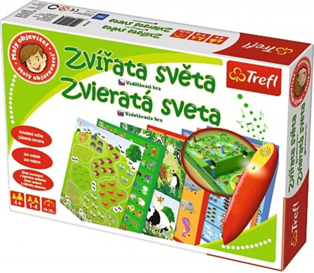 Trefl Trefl Edukačná hra Malý objaviteľ Zvieratá sveta SK/CZ