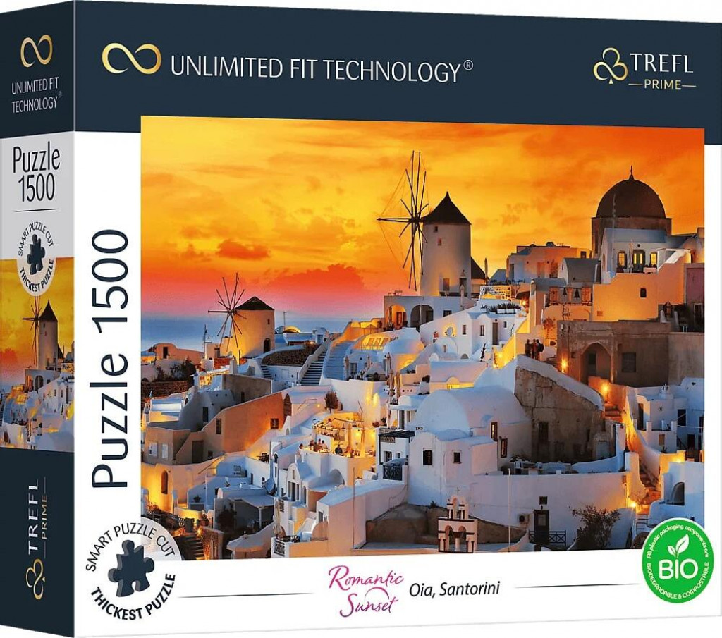 Trefl Trefl Prime puzzle 1500 UFT - Romantický západ slnka: Oia, Santorini