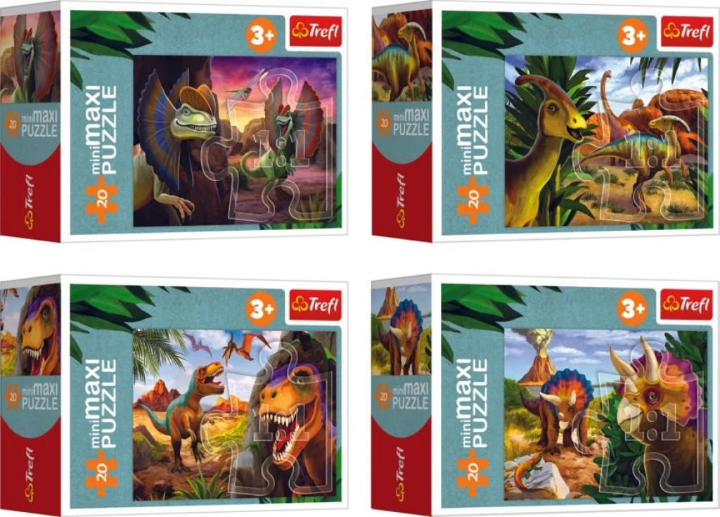 Trefl Trefl Puzzle 20 miniMAXI Preskúmajte svet dinosaurov