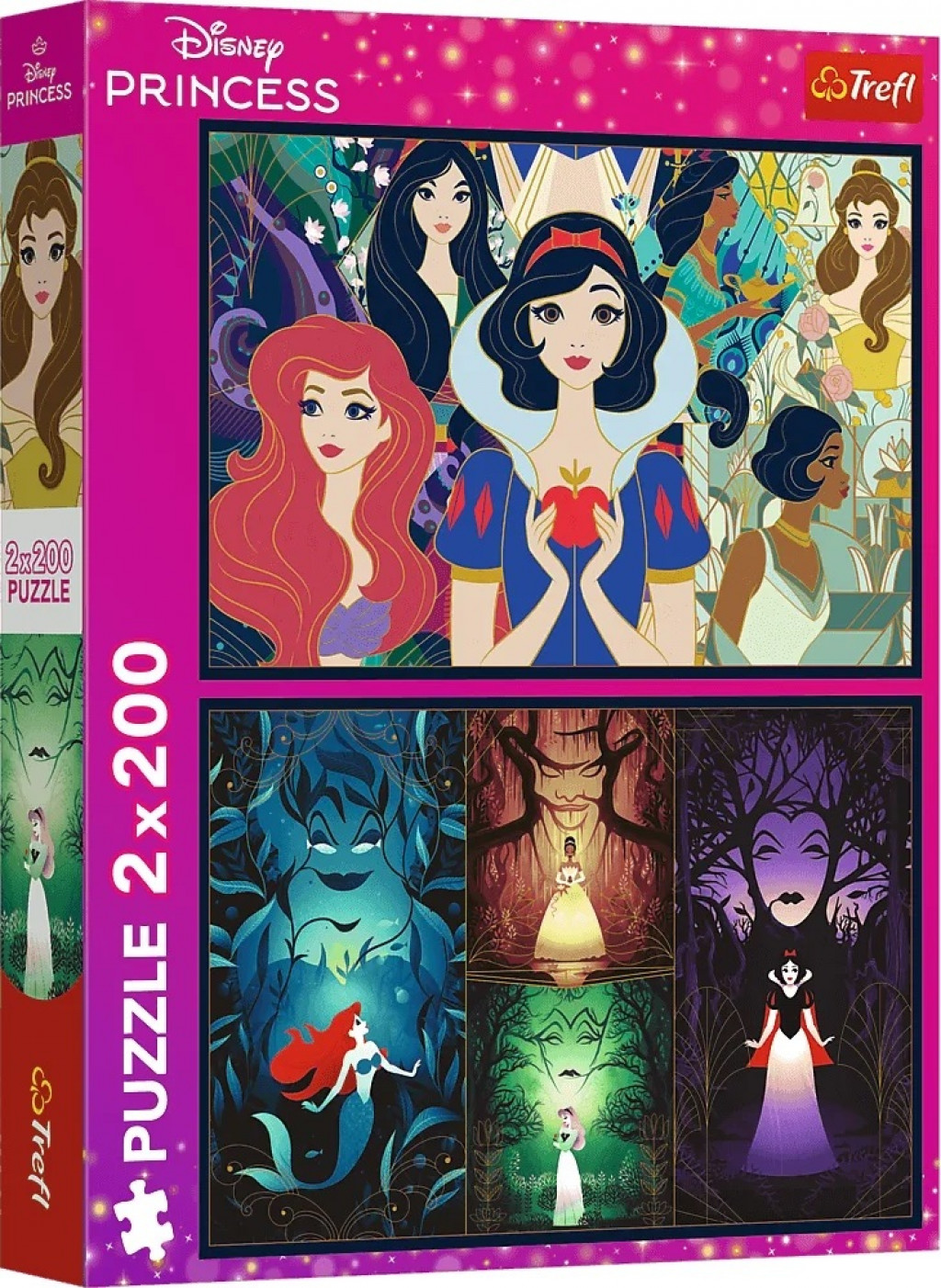 Trefl Trefl Disney puzzle 2 x 200 dielikov Očarujúce princezné