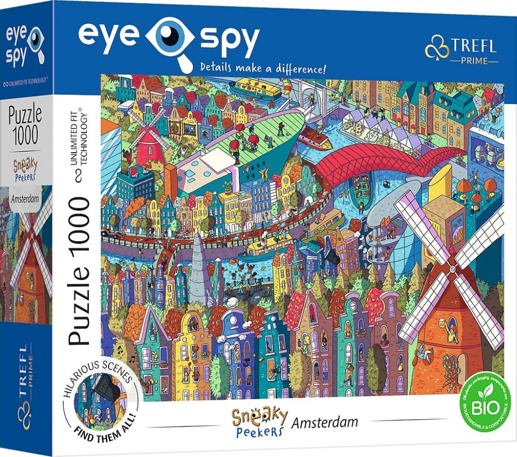 Trefl Trefl Puzzle Eye-Spy Sneaky Peekers, Amsterdam 1000 dielikov