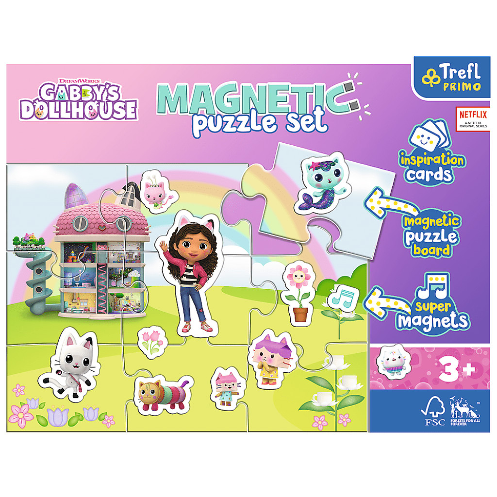 Trefl Trefl Magnetické puzzle - Gabby's Dollhouse / Universal (TREFL PRIMO)