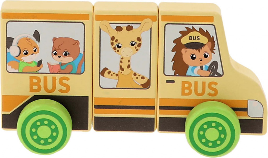 Trefl Trefl Magnetické vozidlo - Školský autobus - 3 prvky