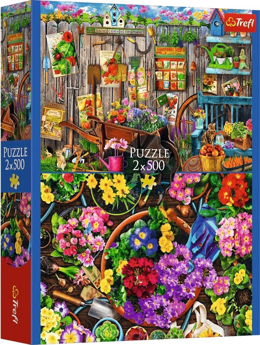 Trefl Trefl Puzzle 2x500 Záhradné práce